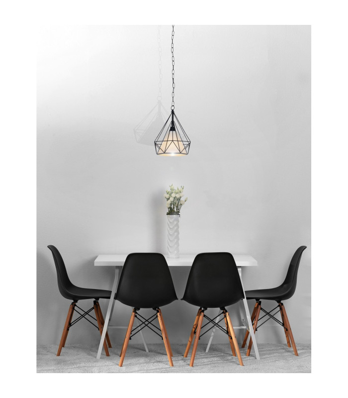 AlexWire Frame Pendant Ceiling Light Black-2