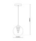 Vaso LED Dome Pendant Ceiling Light Anthracite-5