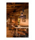 Cottage Dome Pendant Ceiling Light Brown-3