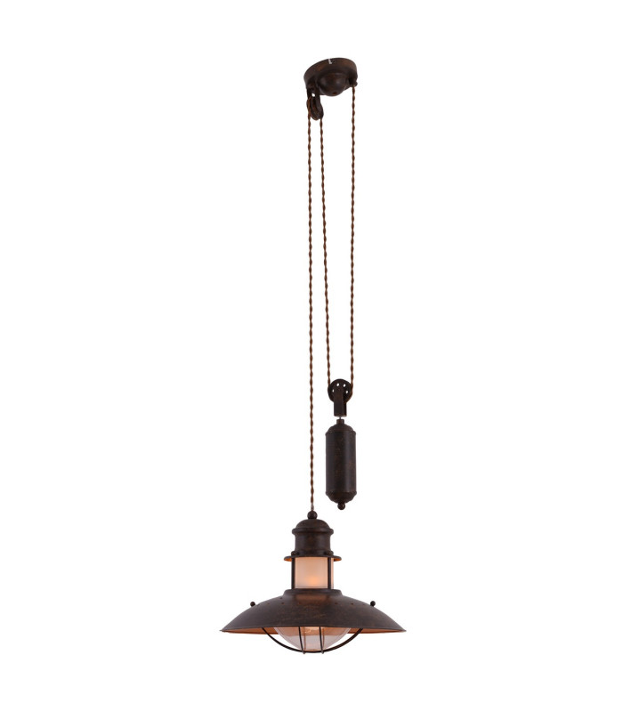 Cottage Dome Pendant Ceiling Light Brown-5