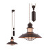 Cottage Dome Pendant Ceiling Light Brown-6