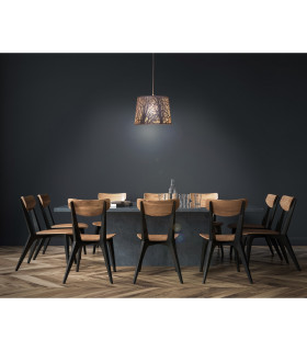 White Wood Dome Pendant Ceiling Light White 1xE27-2