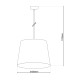 White Wood Dome Pendant Ceiling Light White 1xE27-3