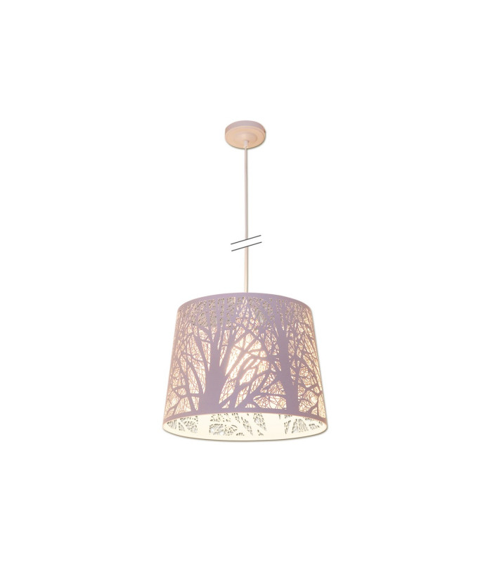 White Wood Dome Pendant Ceiling Light White 1xE27-5