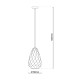 Alison 15cm Dome Pendant Ceiling Light White 1xE27-4