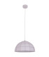 Alison 40cm Dome Pendant Ceiling Light White 1xE27-1