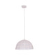 Alison 40cm Dome Pendant Ceiling Light White 1xE27-4