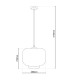 Vaso 25cm Dome Pendant Ceiling Light Anthracite-4