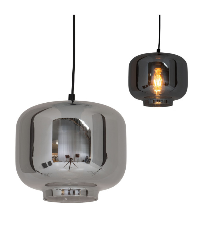 Vaso 25cm Dome Pendant Ceiling Light Anthracite-6