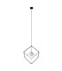 Cadre Wire Frame Pendant Ceiling Light Black 1xG9-1