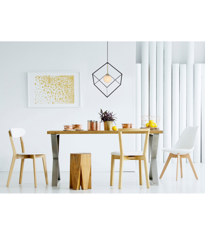 Cadre Wire Frame Pendant Ceiling Light Black 1xG9-2
