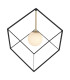 Cadre Wire Frame Pendant Ceiling Light Black 1xG9-5