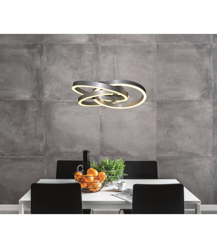 Divora Dimmable LED CCT Pendant Ceiling Light Aluminium 2700-6700K Remote Control-3