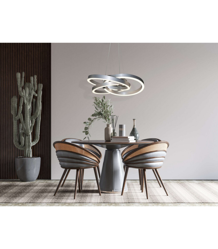 Divora Dimmable LED CCT Pendant Ceiling Light Aluminium 2700-6700K Remote Control-5