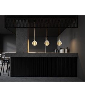 Ontario Dimmable Slim Pendant Ceiling Light Old Brass 1xE27-2
