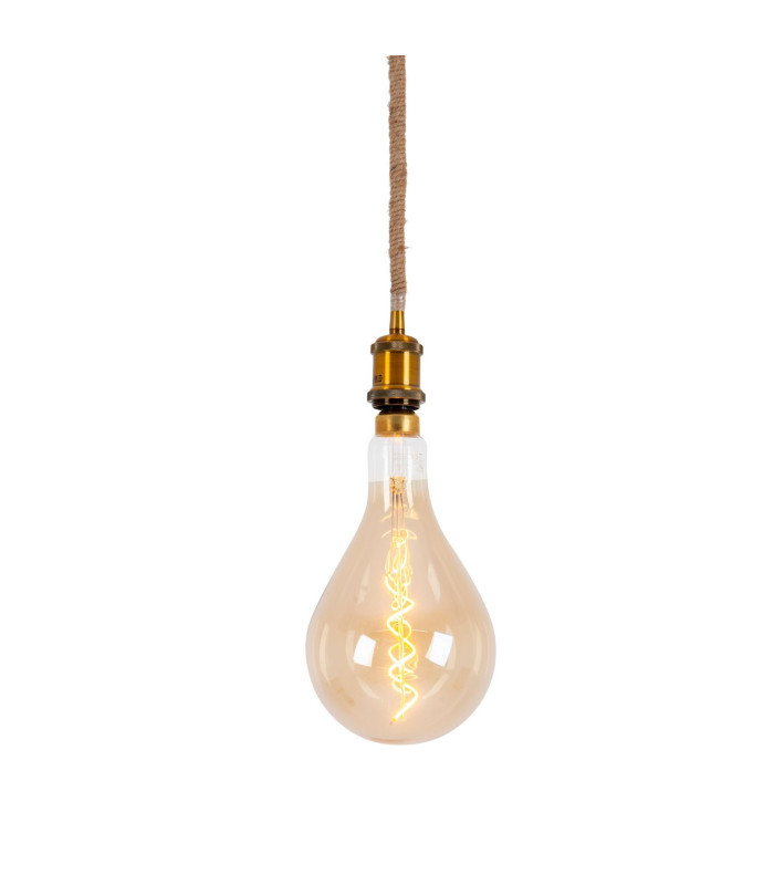Ontario Dimmable Slim Pendant Ceiling Light Old Brass 1xE27-4
