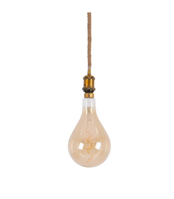 Ontario Dimmable Slim Pendant Ceiling Light Old Brass 1xE27-5