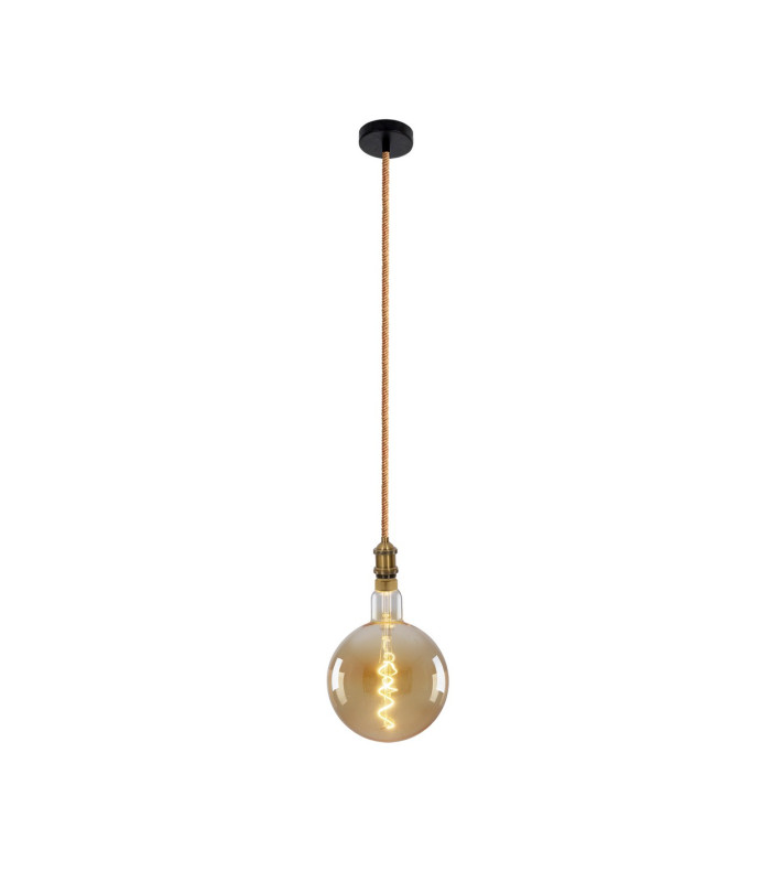 Ontario Dimmable Slim Pendant Ceiling Light Old Brass 1xE27-7