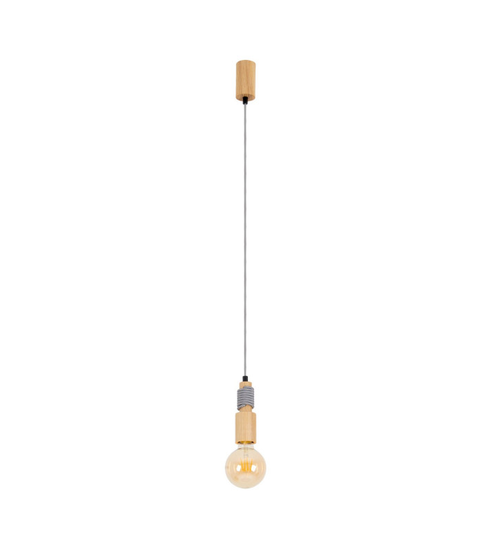 Bento Dimmable Slim Pendant Ceiling Light Nature 1xE27 2200K-2