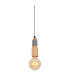 Bento Dimmable Slim Pendant Ceiling Light Nature 1xE27 2200K-3