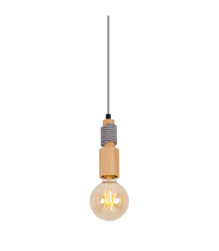 Bento Dimmable Slim Pendant Ceiling Light Nature 1xE27 2200K-3