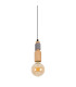 Bento Dimmable Slim Pendant Ceiling Light Nature 1xE27 2200K-4