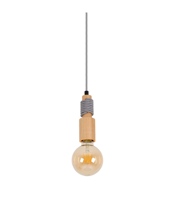 Bento Dimmable Slim Pendant Ceiling Light Nature 1xE27 2200K-4
