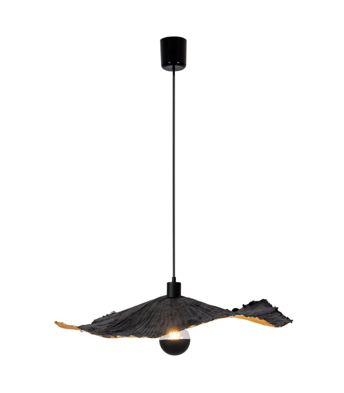 Crazy Paper Pendant Ceiling Light Black 1xE27-1
