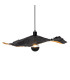 Crazy Paper Pendant Ceiling Light Black 1xE27-4