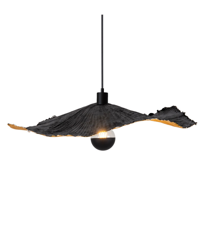 Crazy Paper Pendant Ceiling Light Black 1xE27-4