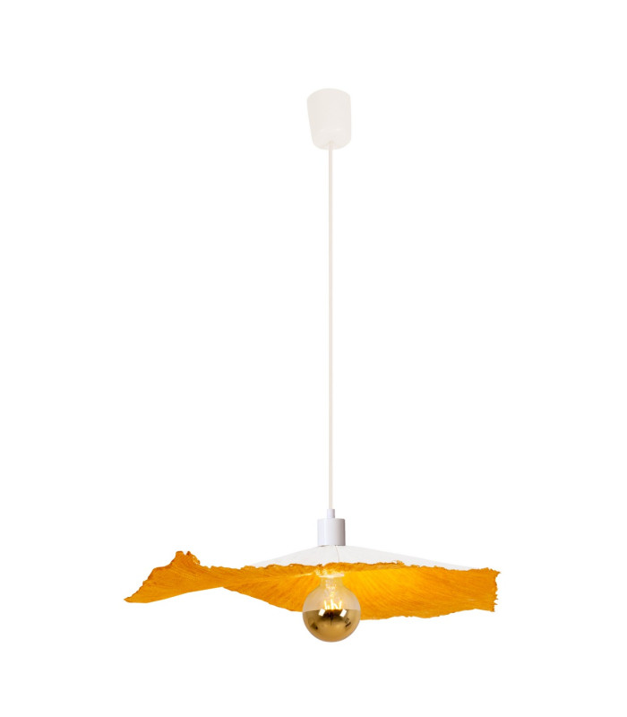 Crazy Paper Pendant Ceiling Light White 1xE27-1