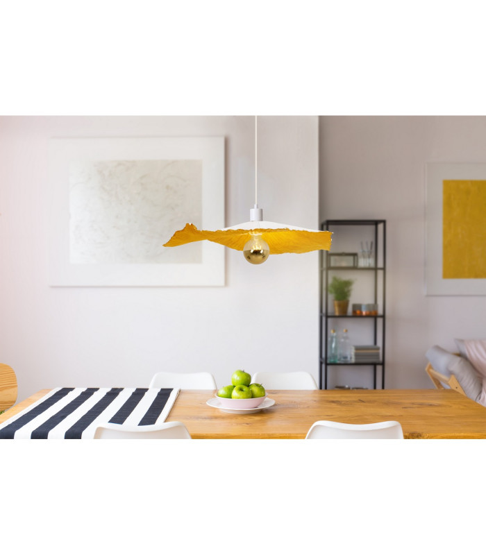 Crazy Paper Pendant Ceiling Light White 1xE27-2
