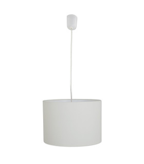 Tom Cylindrical Pendant Ceiling Light Beige 1xE27-1