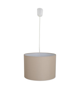 Tom Cylindrical Pendant Ceiling Light Brown 1xE27-1