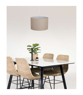 Tom Cylindrical Pendant Ceiling Light Brown 1xE27-2