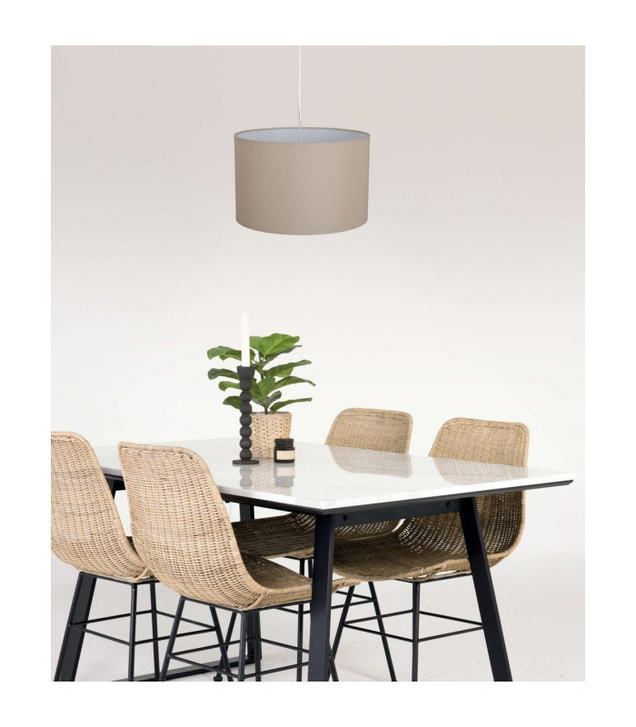 Tom Cylindrical Pendant Ceiling Light Brown 1xE27-2