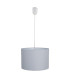 Tom Cylindrical Pendant Ceiling Light Grey 1xE27-1