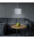 Tom Cylindrical Pendant Ceiling Light Grey 1xE27-2