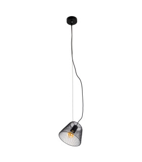 Korie Dome Pendant Ceiling Light Black 1xE27-1