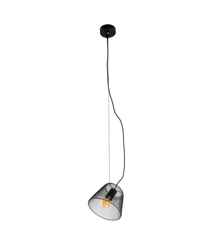 Korie Dome Pendant Ceiling Light Black 1xE27-1