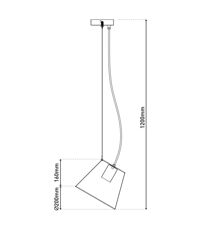 Korie Dome Pendant Ceiling Light Black 1xE27-3