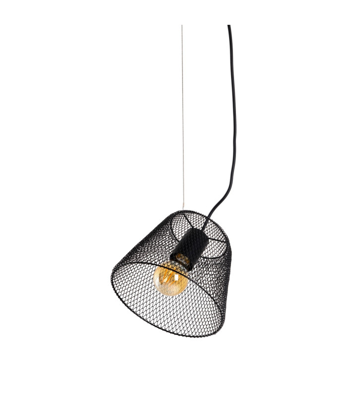 Korie Dome Pendant Ceiling Light Black 1xE27-5
