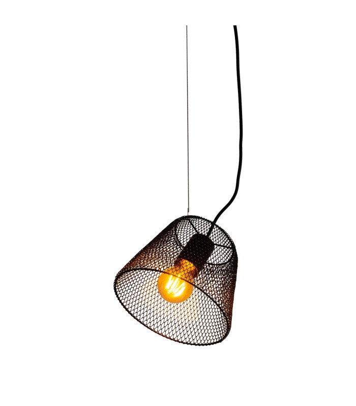 Korie Dome Pendant Ceiling Light Black 1xE27-6