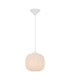 Geneva Dome Pendant Ceiling Light White 1xE27-1