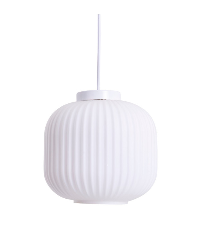 Geneva Dome Pendant Ceiling Light White 1xE27-4