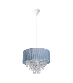 Kristallo Pendant Ceiling Light Grey 1xE27-1