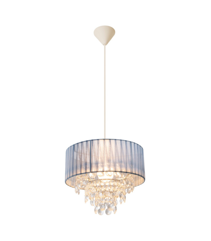 Kristallo Pendant Ceiling Light Grey 1xE27-5