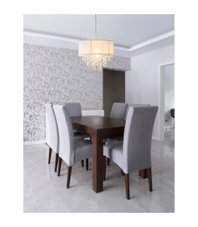 Kristallo Pendant Ceiling Light White 1xE27-2