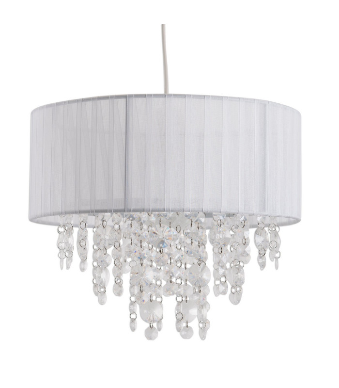 Kristallo Pendant Ceiling Light White 1xE27-5