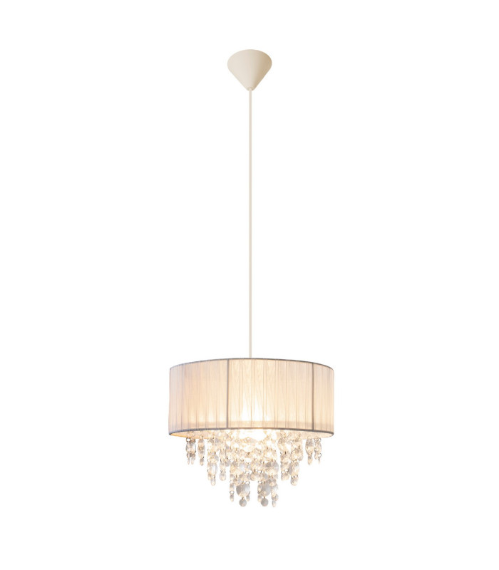 Kristallo Pendant Ceiling Light White 1xE27-6
